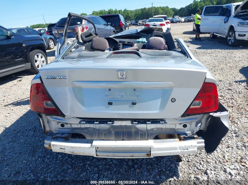 2003 Honda Civic Lx VIN: 1HGEM22503L035026 Lot: 39536855