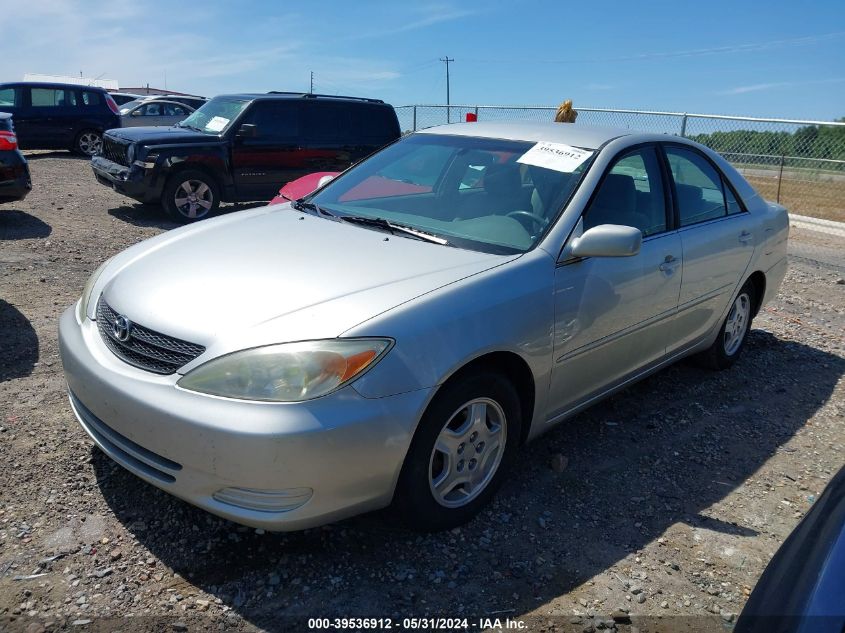 2002 Toyota Camry Le V6 VIN: 4T1BF32K22U501020 Lot: 39536912