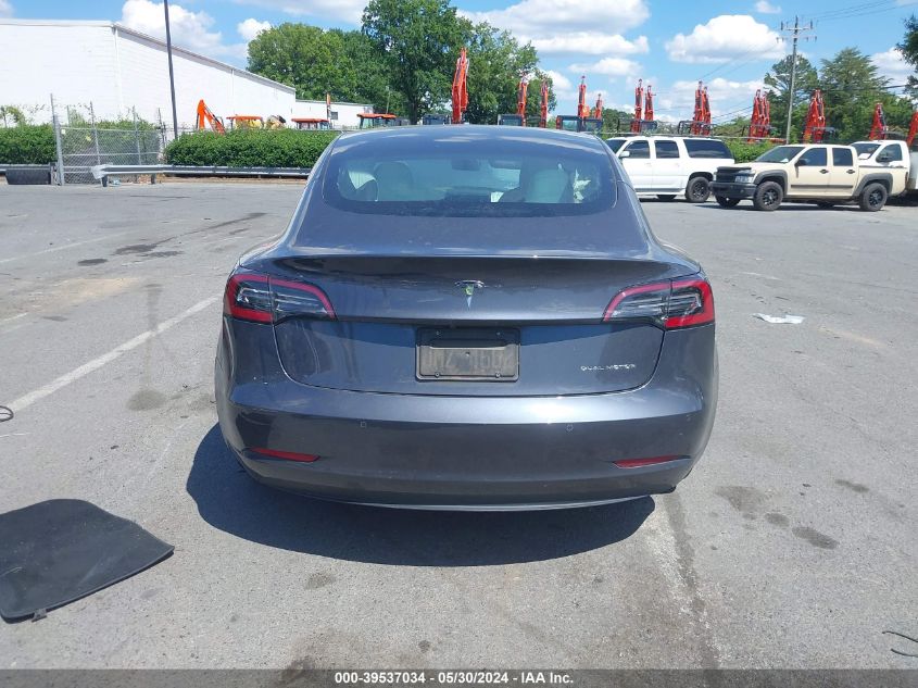 2019 Tesla Model 3 Long Range/Performance VIN: 5YJ3E1EB9KF195292 Lot: 39537034