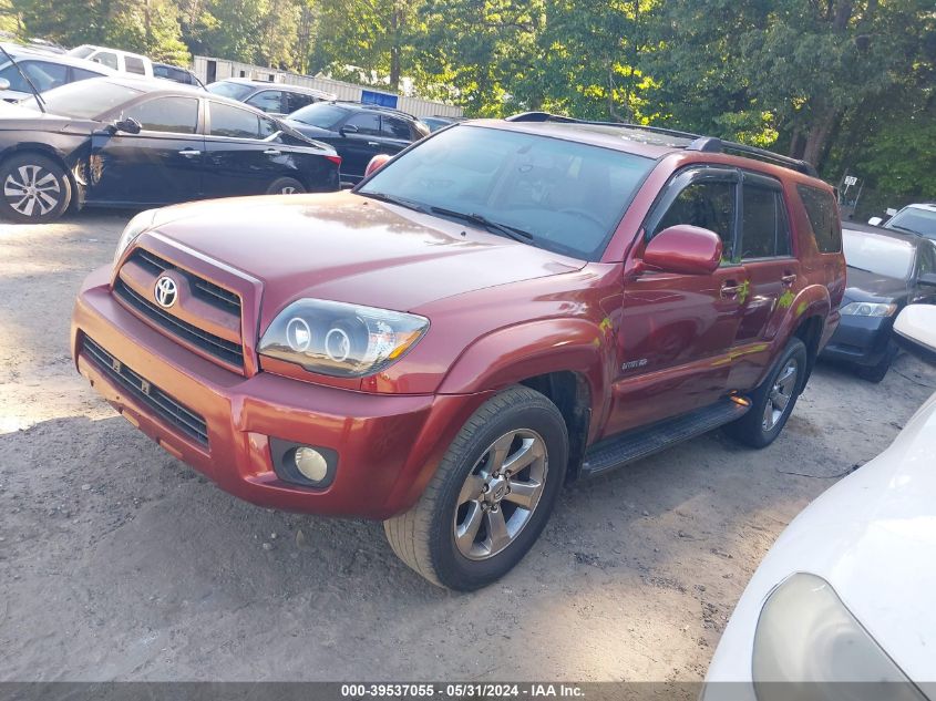 2007 Toyota 4Runner Limited V6 VIN: JTEZU17R278086666 Lot: 39537055