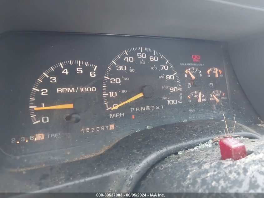 1997 GMC Sierra 1500 Sl Wideside VIN: 2GTEC19R7V1549064 Lot: 39537083