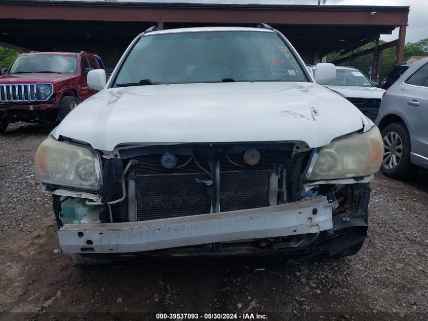 2006 Toyota Highlander Hybrid V6 VIN: JTEEW21A760020905 Lot: 39537093