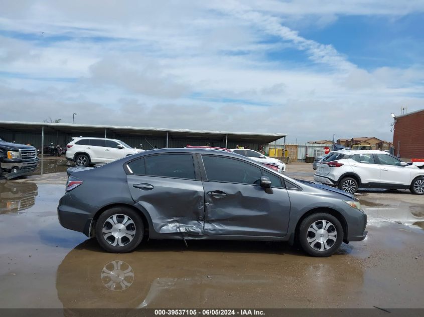 2013 Honda Civic Hybrid VIN: 19XFB4F21DE002440 Lot: 40683520