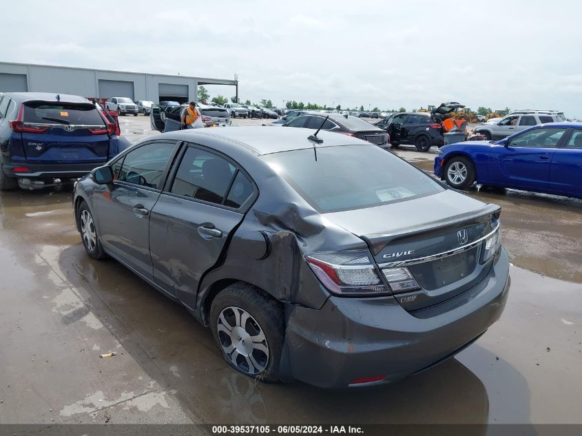 2013 Honda Civic Hybrid VIN: 19XFB4F21DE002440 Lot: 40683520