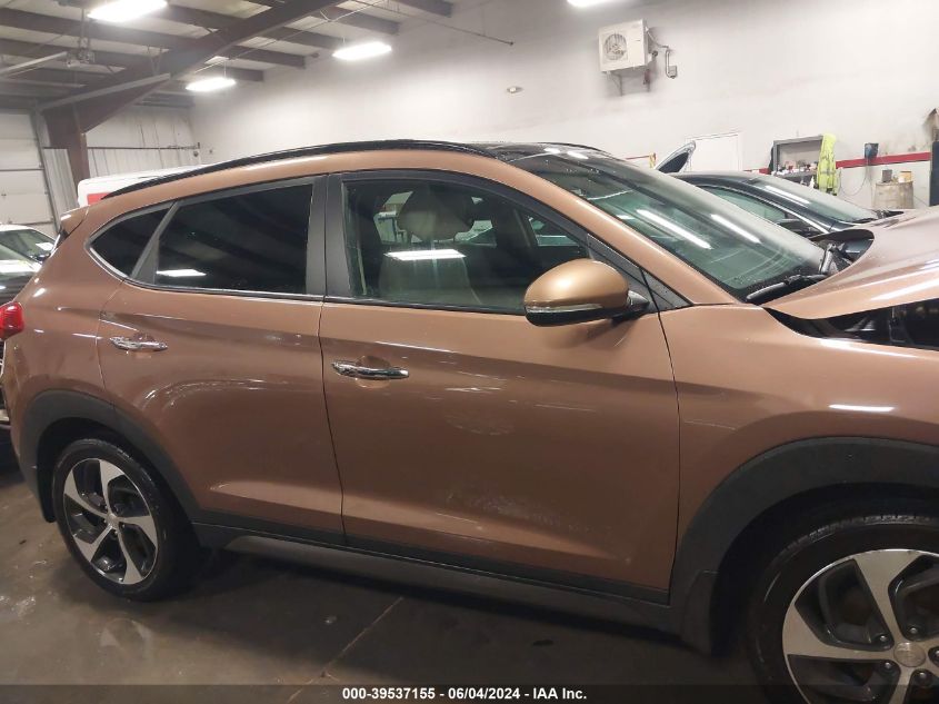 2016 Hyundai Tucson Limited VIN: KM8J3CA22GU101746 Lot: 39537155