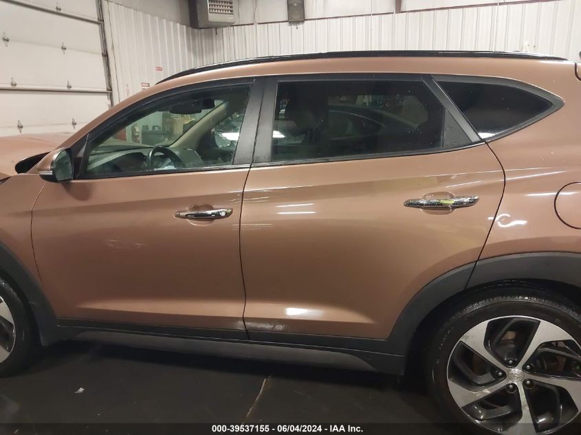 2016 Hyundai Tucson Limited VIN: KM8J3CA22GU101746 Lot: 39537155
