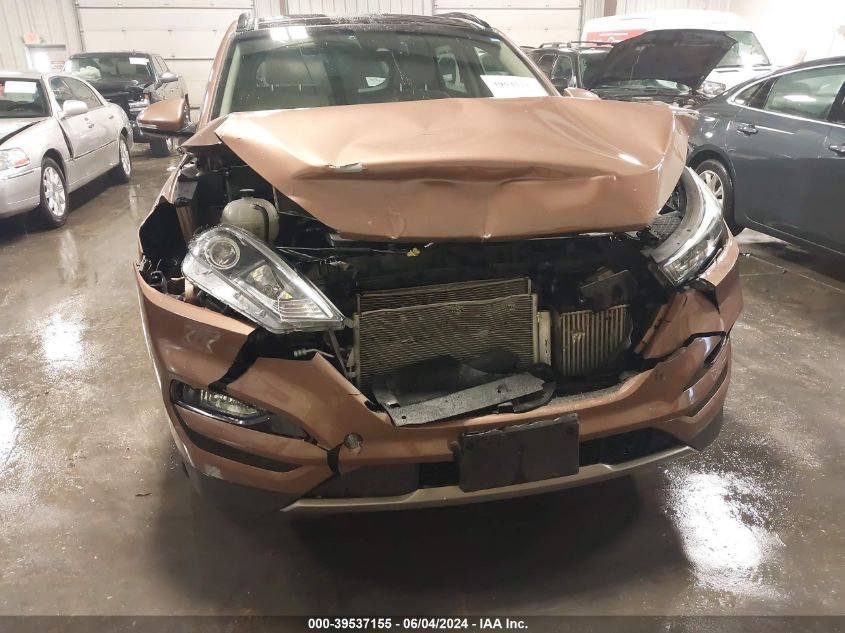 2016 Hyundai Tucson Limited VIN: KM8J3CA22GU101746 Lot: 39537155
