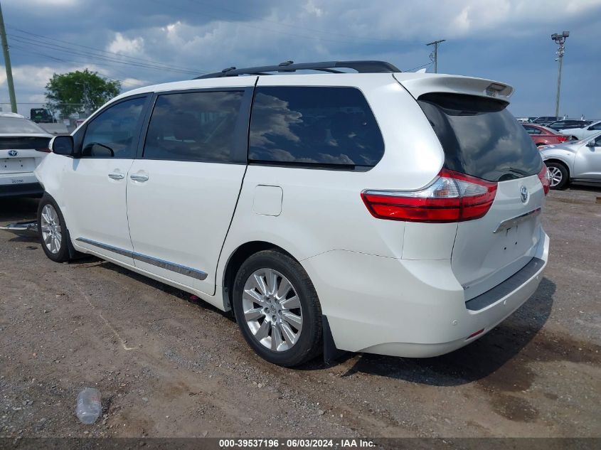 2016 Toyota Sienna Limited Premium 7 Passenger VIN: 5TDYK3DC2GS723472 Lot: 39537196