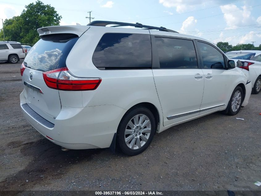 2016 Toyota Sienna Limited Premium 7 Passenger VIN: 5TDYK3DC2GS723472 Lot: 39537196