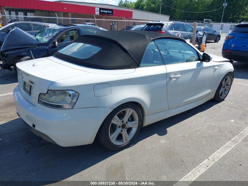 2011 BMW 135I VIN: WBAUN7C54BVM24867 Lot: 39537230