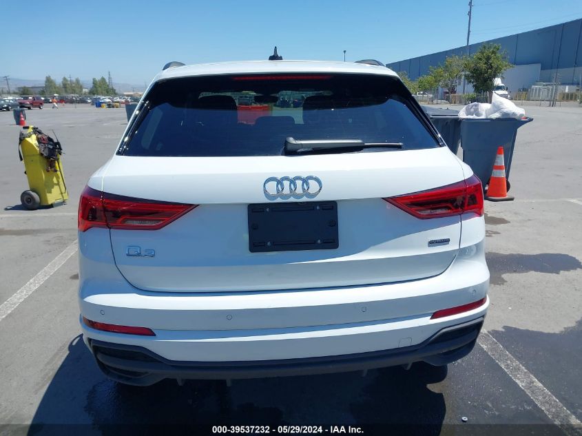 2023 Audi Q3 Premium 45 Tfsi S Line Quattro Tiptronic VIN: WA1DECF31P1122967 Lot: 39537232