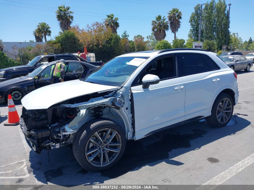 2023 Audi Q3 Premium 45 Tfsi S Line Quattro Tiptronic VIN: WA1DECF31P1122967 Lot: 39537232