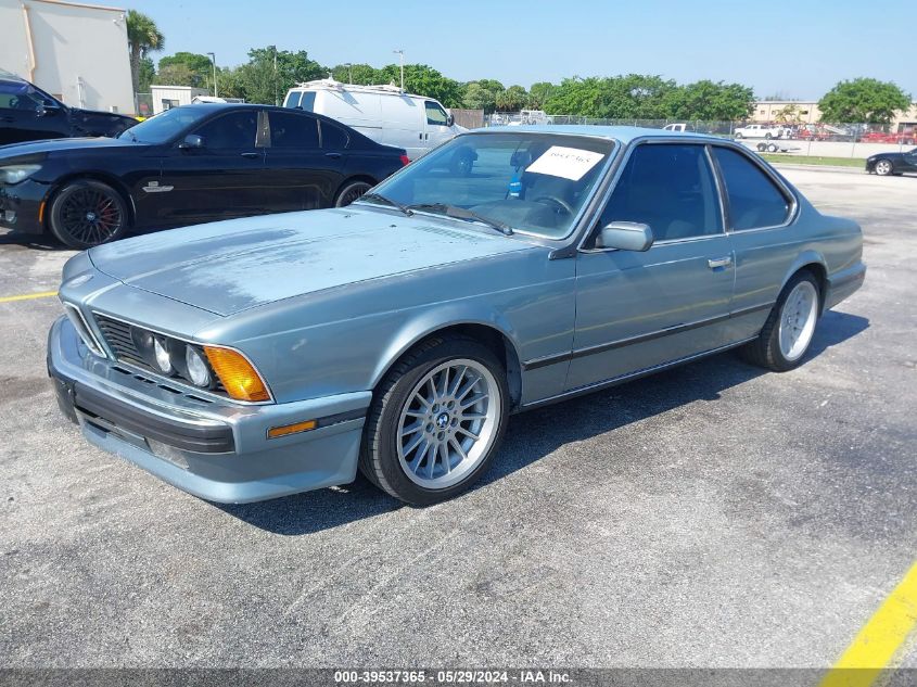 1989 BMW 635 Csi Automatic VIN: WBAEC841XK3269121 Lot: 39537365