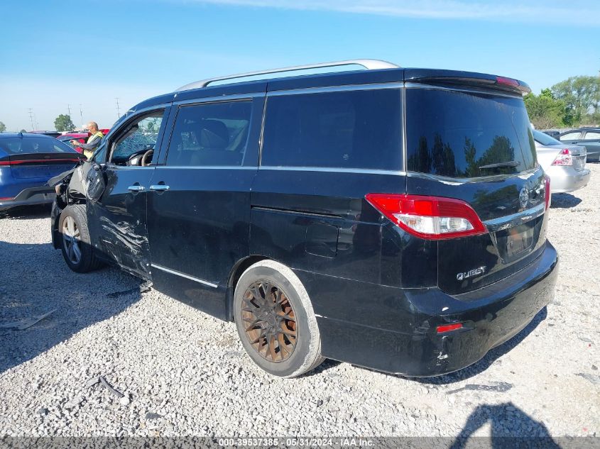 2012 Nissan Quest S/Sv/Sl/Le VIN: JN8AE2KP4C9032546 Lot: 39537385