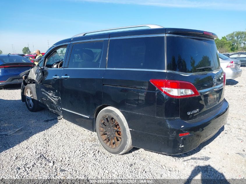 2012 Nissan Quest Le VIN: JN8AE2KP4C9032546 Lot: 39537385