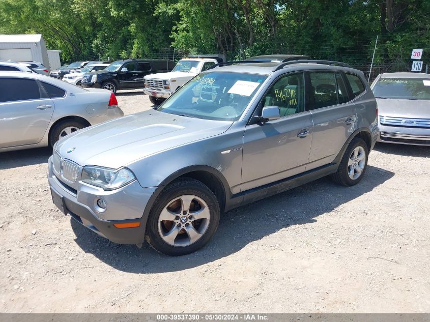 2008 BMW X3 3.0Si VIN: WBXPC93488WJ14851 Lot: 39537390