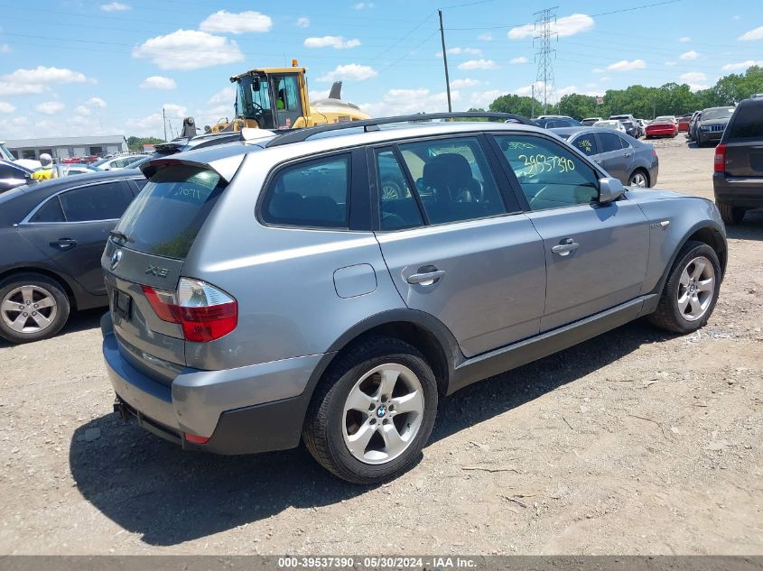 2008 BMW X3 3.0Si VIN: WBXPC93488WJ14851 Lot: 39537390