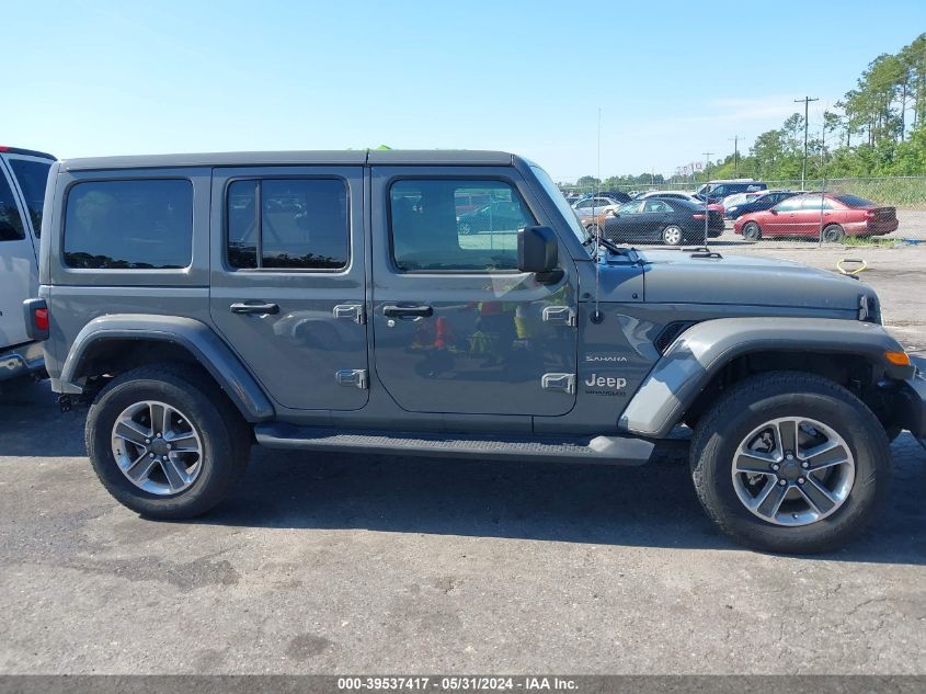 2021 Jeep Wrangler Unlimited Sahara 4X4 VIN: 1C4HJXEG9MW803875 Lot: 39537417