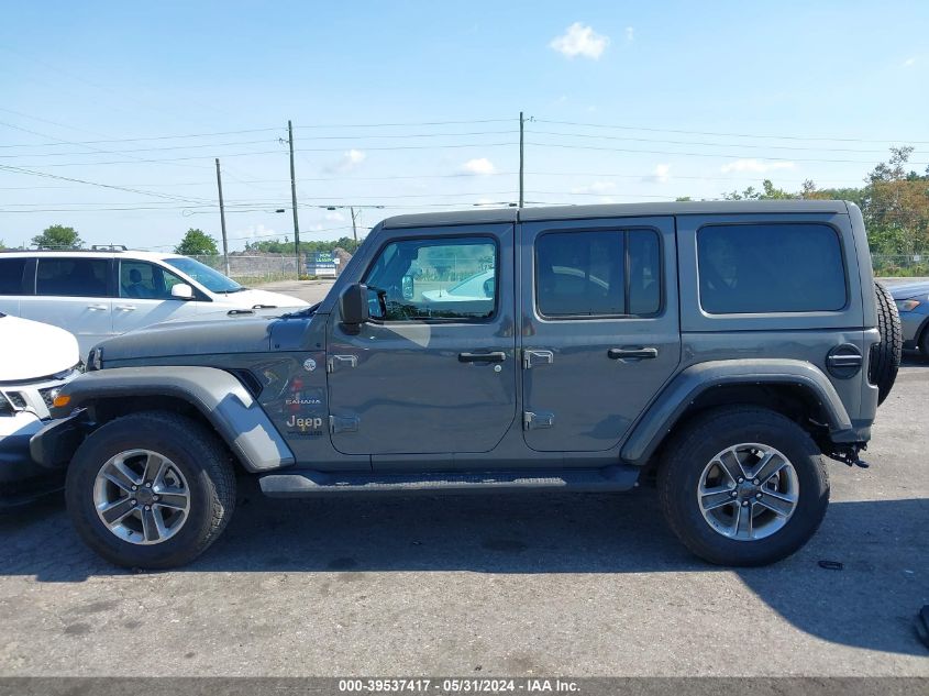 2021 Jeep Wrangler Unlimited Sahara 4X4 VIN: 1C4HJXEG9MW803875 Lot: 39537417