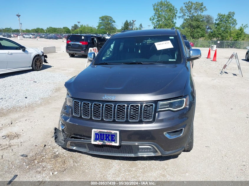 VIN 1C4RJFBG1HC635207 2017 JEEP GRAND CHEROKEE LIMITED 4X4