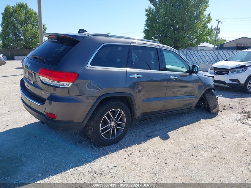VIN 1C4RJFBG1HC635207 2017 JEEP GRAND CHEROKEE LIMITED 4X4