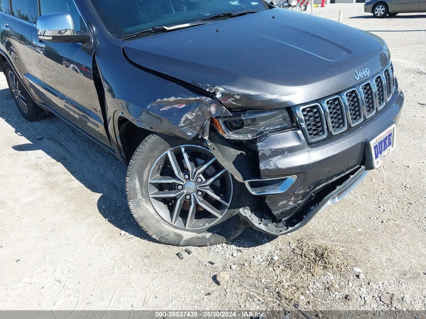 VIN 1C4RJFBG1HC635207 2017 JEEP GRAND CHEROKEE LIMITED 4X4