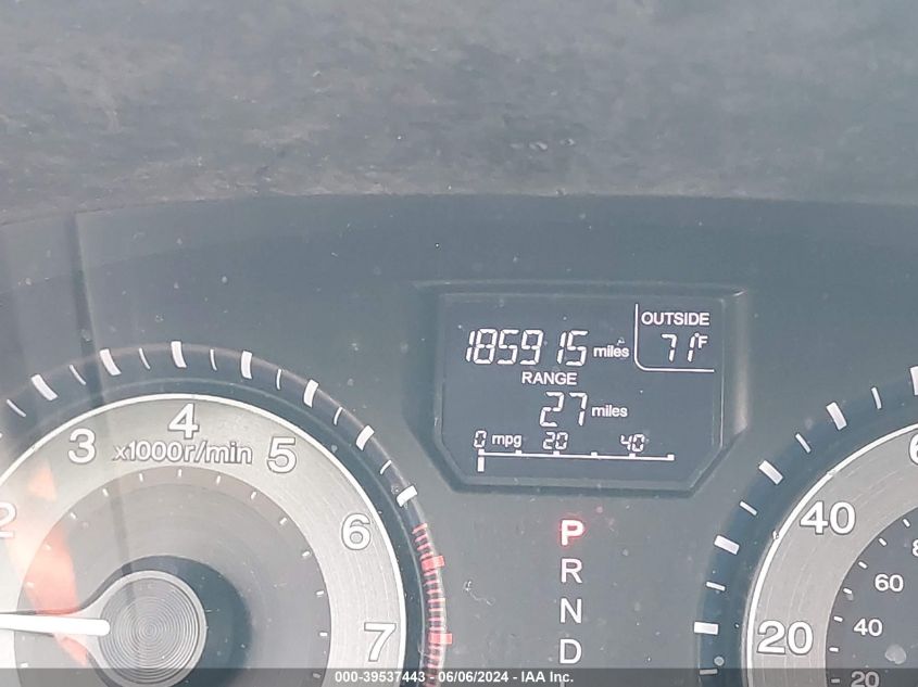 2012 Honda Odyssey Ex-L VIN: 5FNRL5H66CB121030 Lot: 39537443