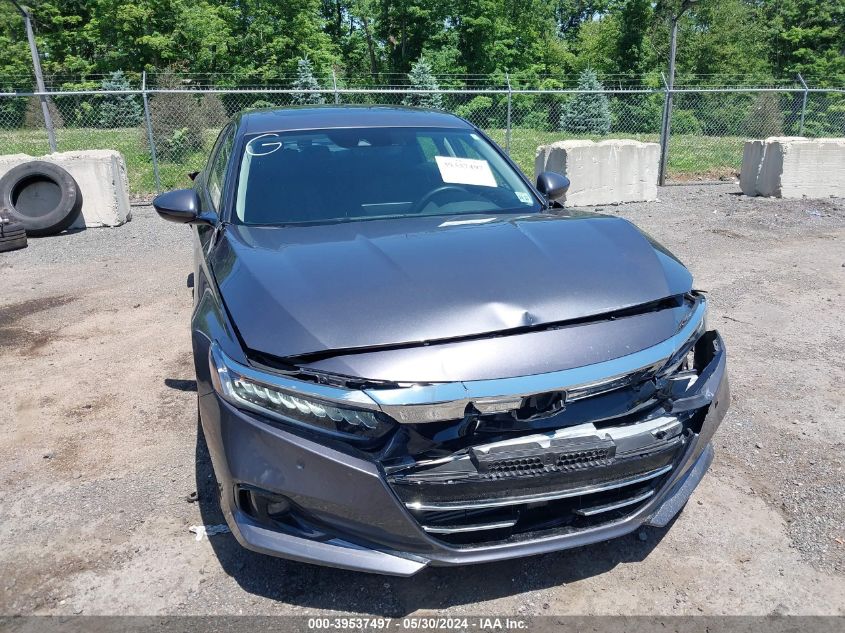 2022 Honda Accord Ex-L VIN: 1HGCV1F59NA055461 Lot: 39537497