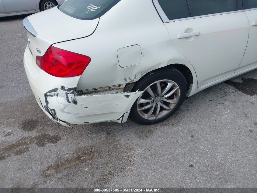 2007 Infiniti G35X VIN: JNKBV61F57M824318 Lot: 39537505