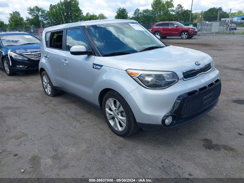 2016 Kia Soul + VIN: KNDJP3A5XG7823337 Lot: 39537508