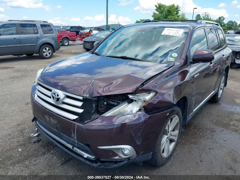 2012 Toyota Highlander Limited V6 VIN: 5TDDK3EHXCS125052 Lot: 39537527