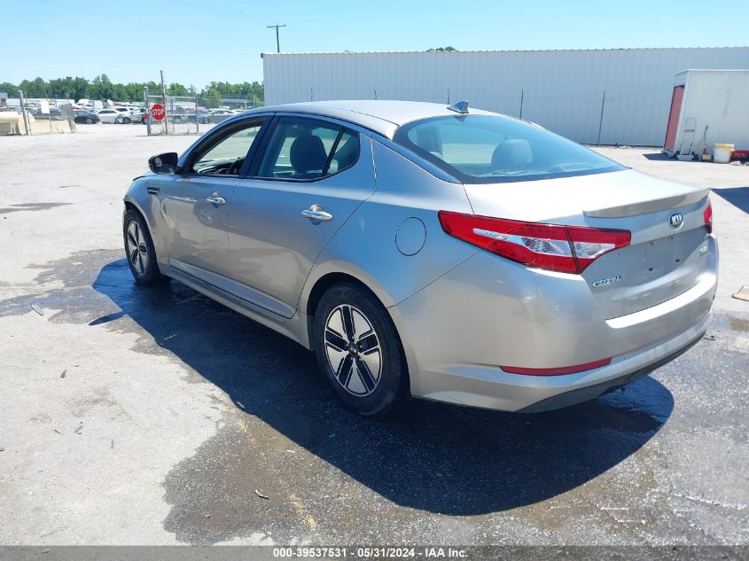 2013 Kia Optima Hybrid Lx VIN: KNAGM4AD6D5058812 Lot: 39537531