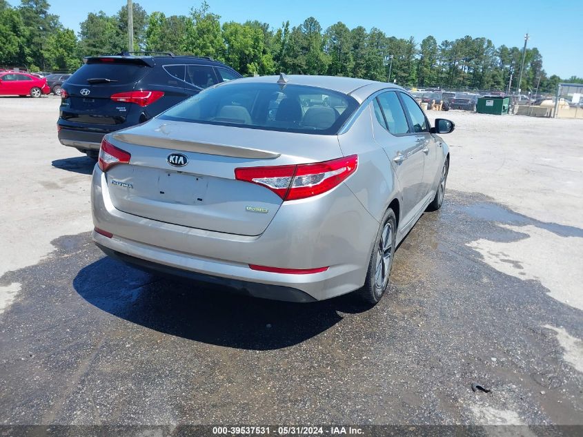 2013 Kia Optima Hybrid Lx VIN: KNAGM4AD6D5058812 Lot: 39537531