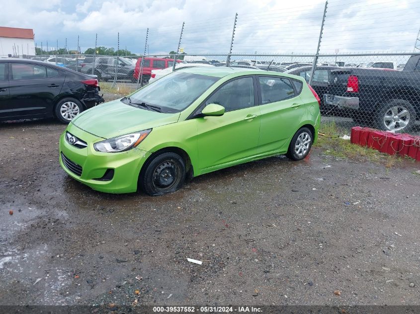 2013 Hyundai Accent Gs VIN: KMHCT5AE2DU128553 Lot: 39537552