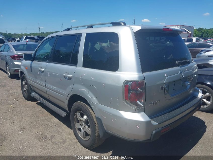 2007 Honda Pilot Exl VIN: 5FNYF18787B002700 Lot: 39537567