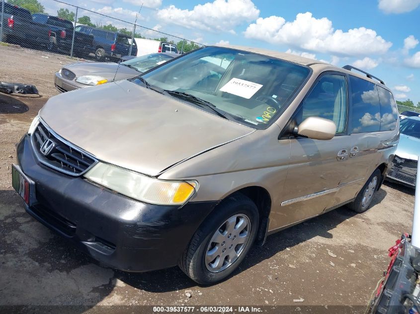 2002 Honda Odyssey Ex-L VIN: 2HKRL18752H537975 Lot: 39537577