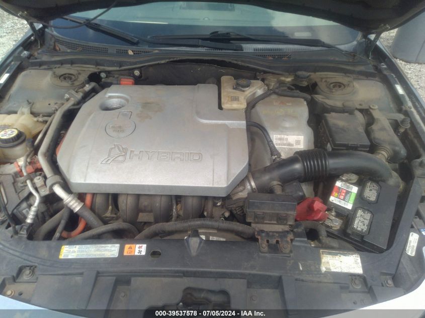 2010 Ford Fusion Hybrid VIN: 3FADP0L37AR137740 Lot: 39537578