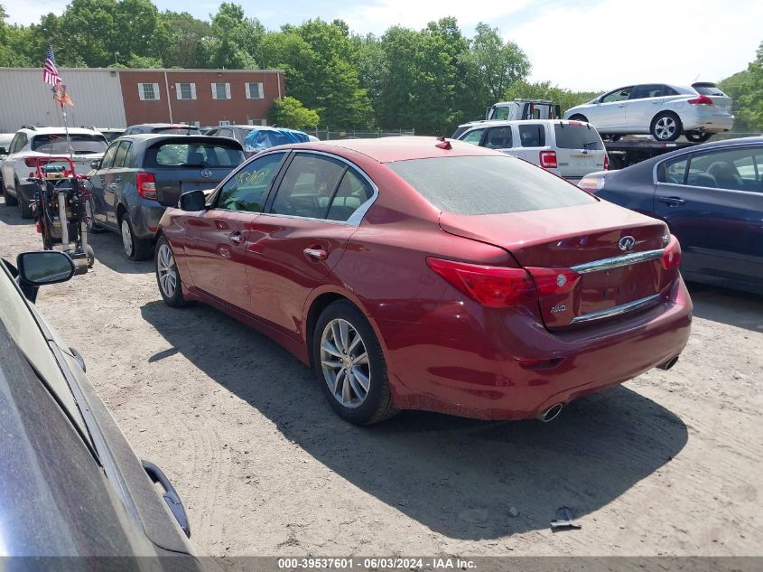 2015 Infiniti Q50 Premium VIN: JN1BV7AR9FM411787 Lot: 39537601