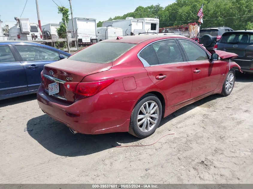 2015 Infiniti Q50 Premium VIN: JN1BV7AR9FM411787 Lot: 39537601