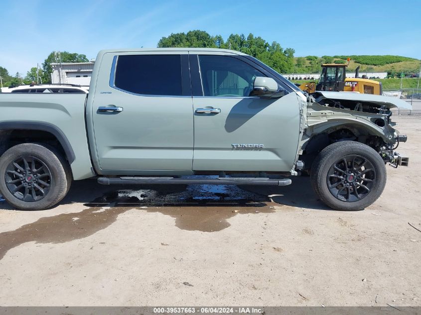 2022 Toyota Tundra Limited VIN: 5TFJA5DB1NX003742 Lot: 39537663