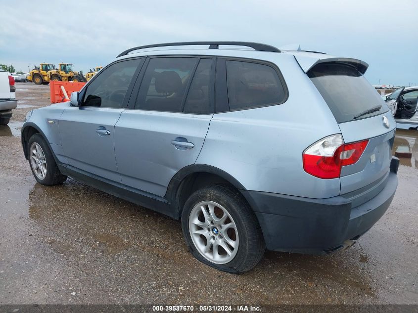 2004 BMW X3 2.5I VIN: WBXPA73454WB24583 Lot: 39537670