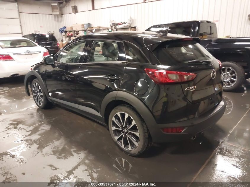 VIN JM1DKFC78K1401557 2019 MAZDA CX-3 TOURING