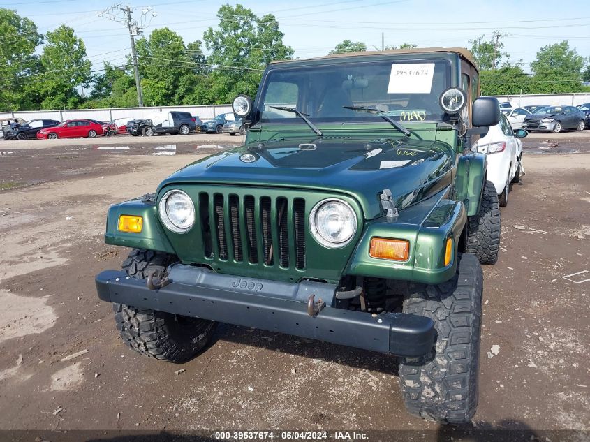 1998 Jeep Wrangler Sahara VIN: 1J4FY49S4WP712861 Lot: 39537674