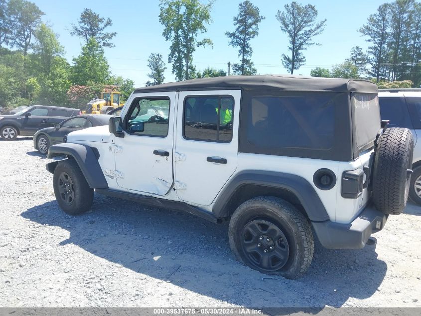 2020 Jeep Wrangler Unlimited Sport 4X4 VIN: 1C4HJXDN4LW334645 Lot: 39537675