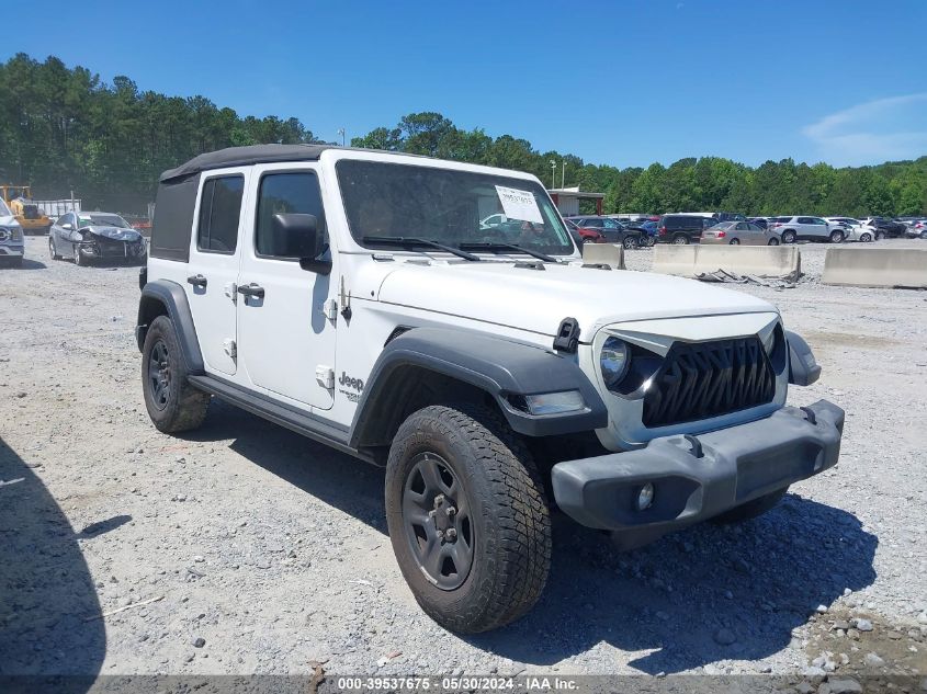 2020 Jeep Wrangler Unlimited Sport 4X4 VIN: 1C4HJXDN4LW334645 Lot: 39537675