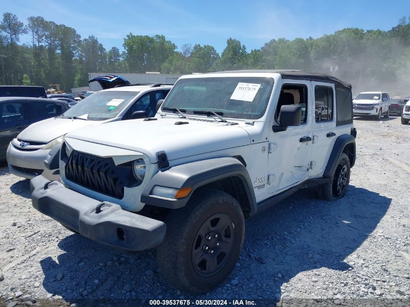 2020 Jeep Wrangler Unlimited Sport 4X4 VIN: 1C4HJXDN4LW334645 Lot: 39537675