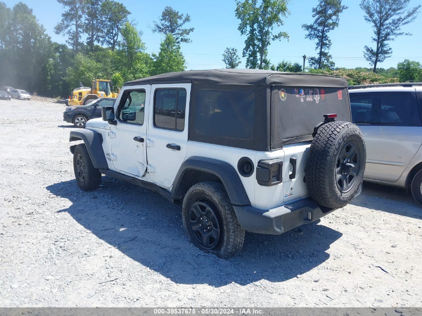 2020 Jeep Wrangler Unlimited Sport 4X4 VIN: 1C4HJXDN4LW334645 Lot: 39537675