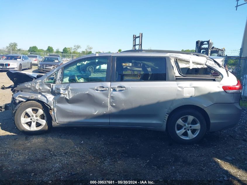 2012 Toyota Sienna Le V6 8 Passenger VIN: 5TDKK3DC2CS258546 Lot: 39537681