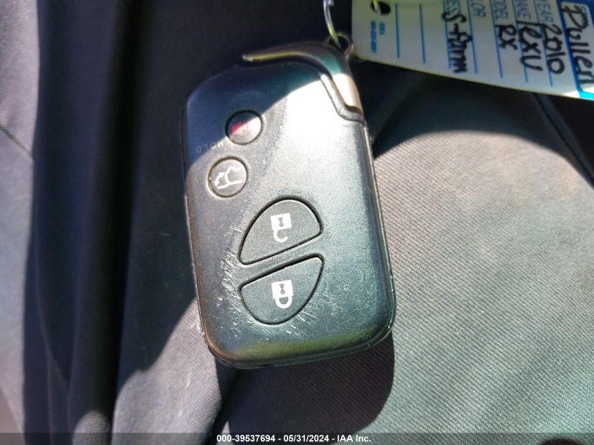 2010 Lexus Rx 350 VIN: 2T2BK1BA9AC059565 Lot: 39537694