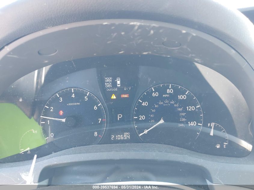 2010 Lexus Rx 350 VIN: 2T2BK1BA9AC059565 Lot: 39537694